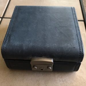 Fossil real leather Watch box